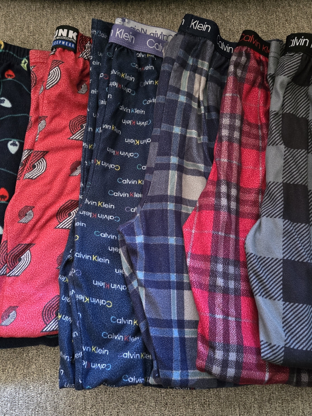 Calvin Klein Kids' Red Plaid Pajama Pants - Soft Fleece